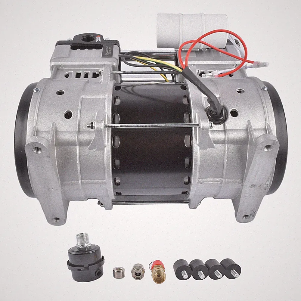 2HP Electric Air Compressor 110V 24 Gallon Dual Piston Oil-Free SP9421 SP-9421