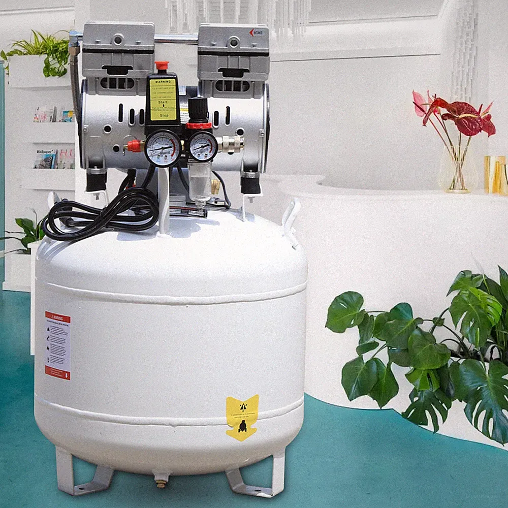 40L Portable Dental Air Compressor Oil Free Silent Air Pump 110V