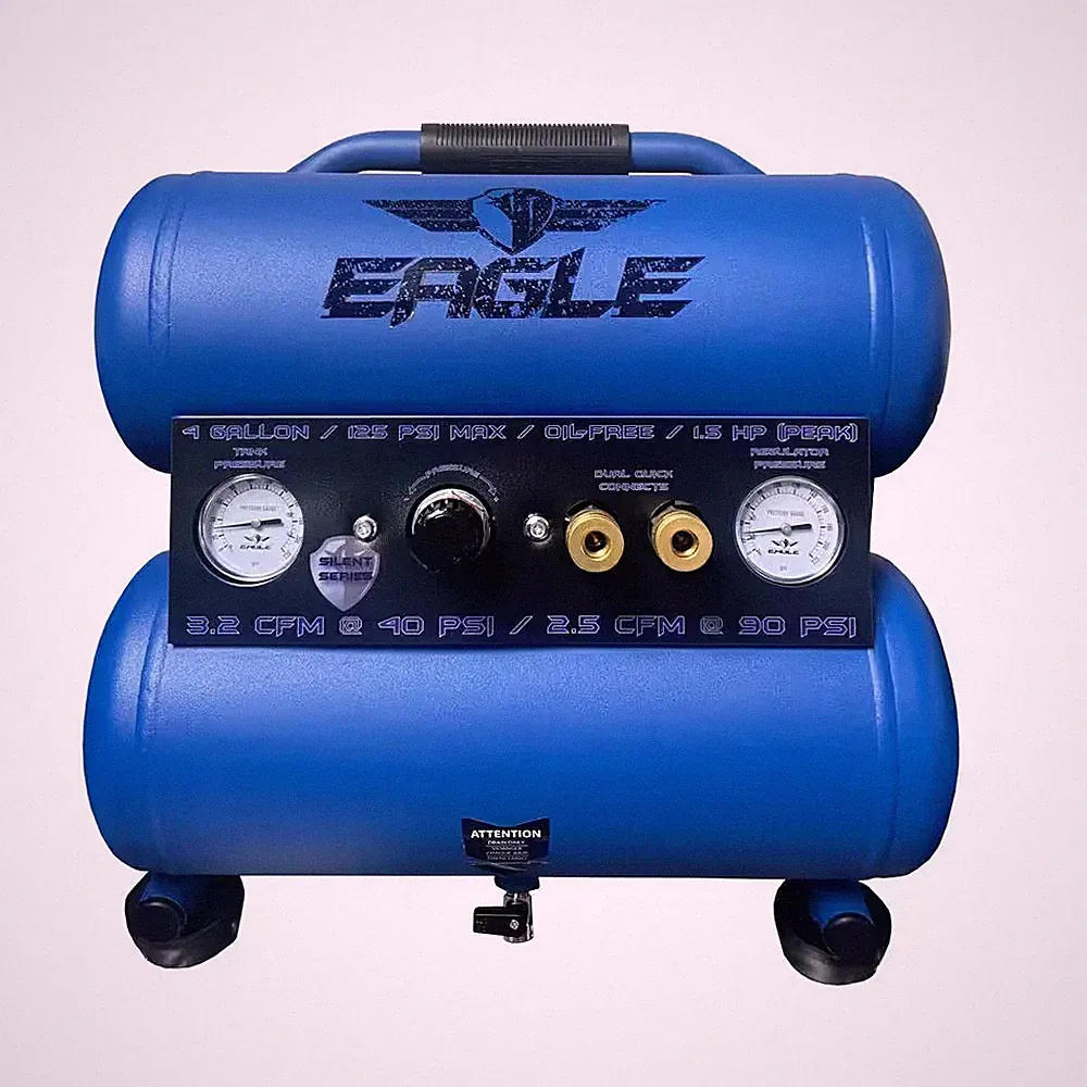 Silent Series, 1.5 HP, Electric, Oil Free Portable Air Compressor